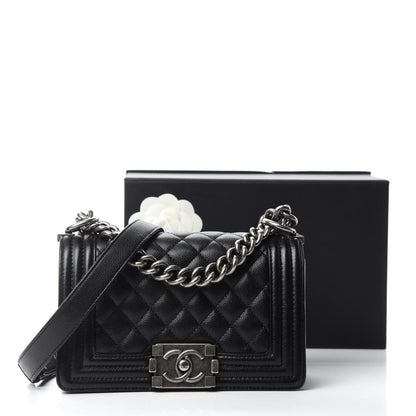 Chanel Caviar Quilted Small Boy Flap Black 11 of 11