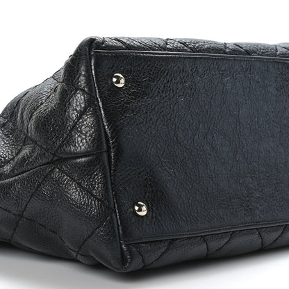 Chanel Glazed Calfskin Large On The Road Tote Black 9 of 10