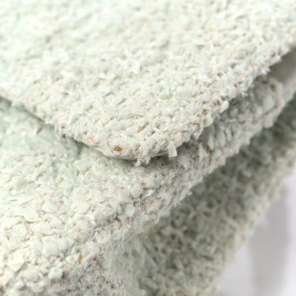 Chanel Tweed Quilted Medium Double Flap Light Turquoise 16 of 19