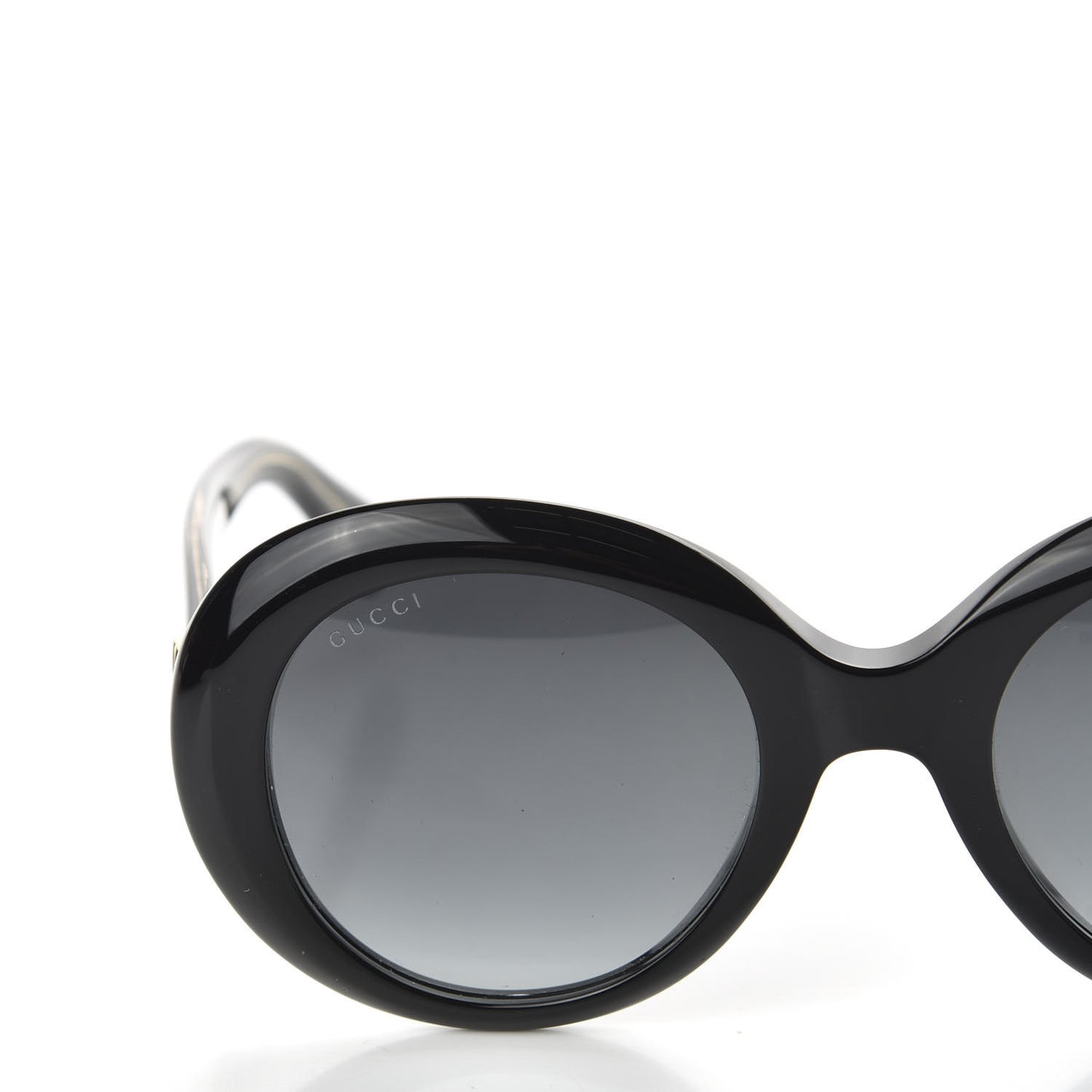 Acetate Round GG Sunglasses GG0139S Black