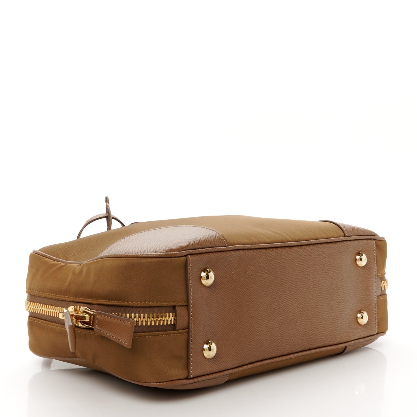 Re-Nylon Saffiano Medium Re-Edition 1978 Two Handle Bag Sughero