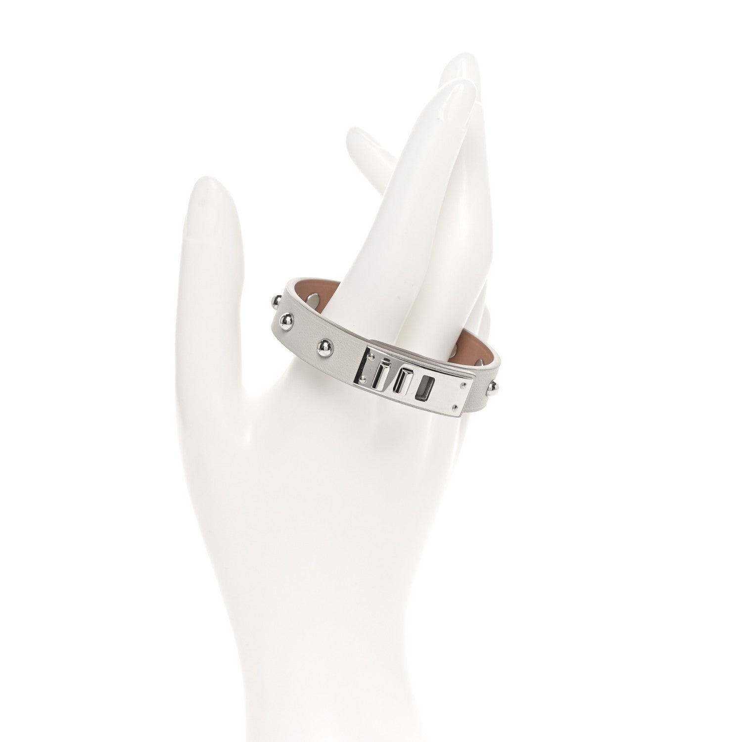 Hermes Swift Mini Dog Clous Ronds Bracelet T2 Gris Asphalte 2 of 6
