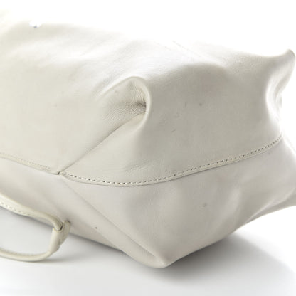 Saint Laurent Lambskin Small Teddy Bucket Bag White 6 of 8