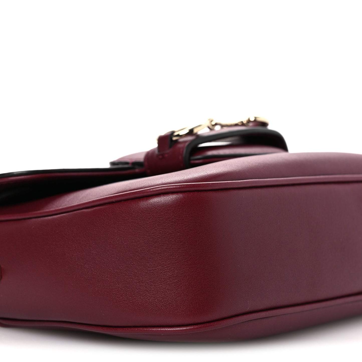 Arabella Calfskin Horsebit 1955 Shoulder Bag Rosso Ancora