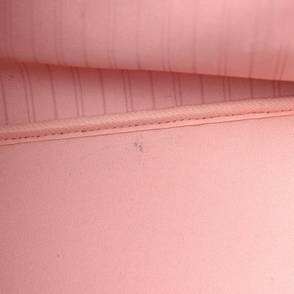 Louis Vuitton Damier Ebene Neo Neverfull MM Rose Ballerine 18 of 23