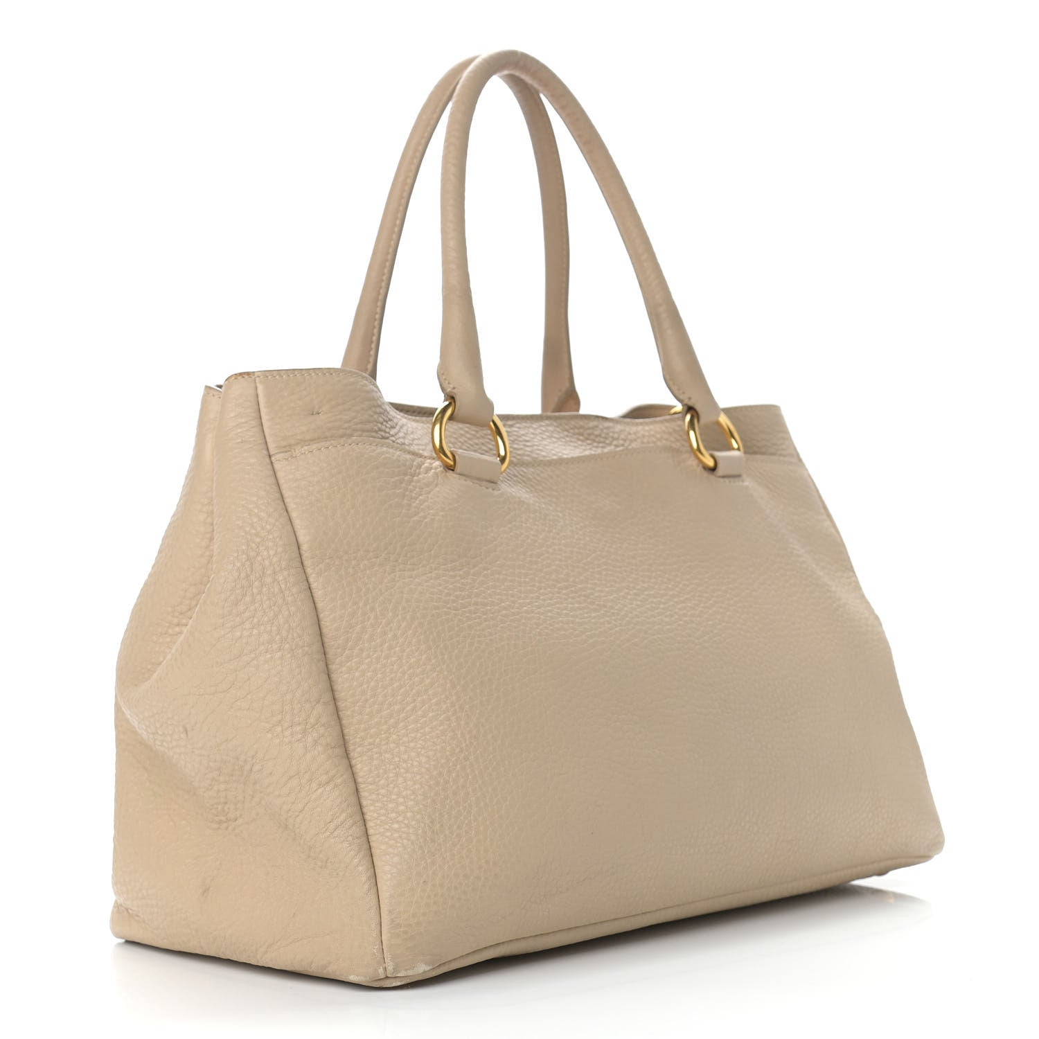 Prada Vitello Daino Tote Sabbia 2 of 14