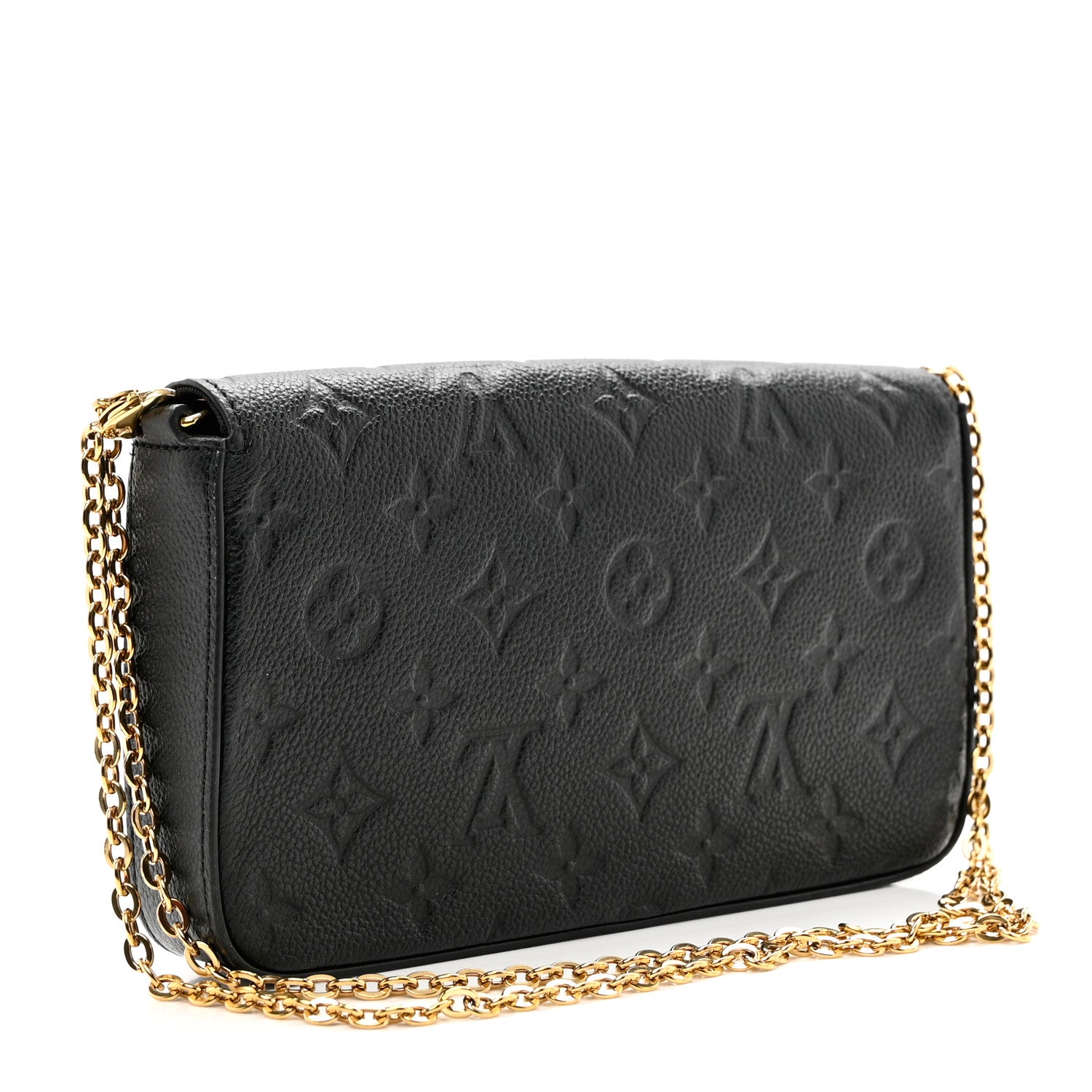 Louis Vuitton Empreinte Pochette Felicie Chain Wallet Black 4 of 8
