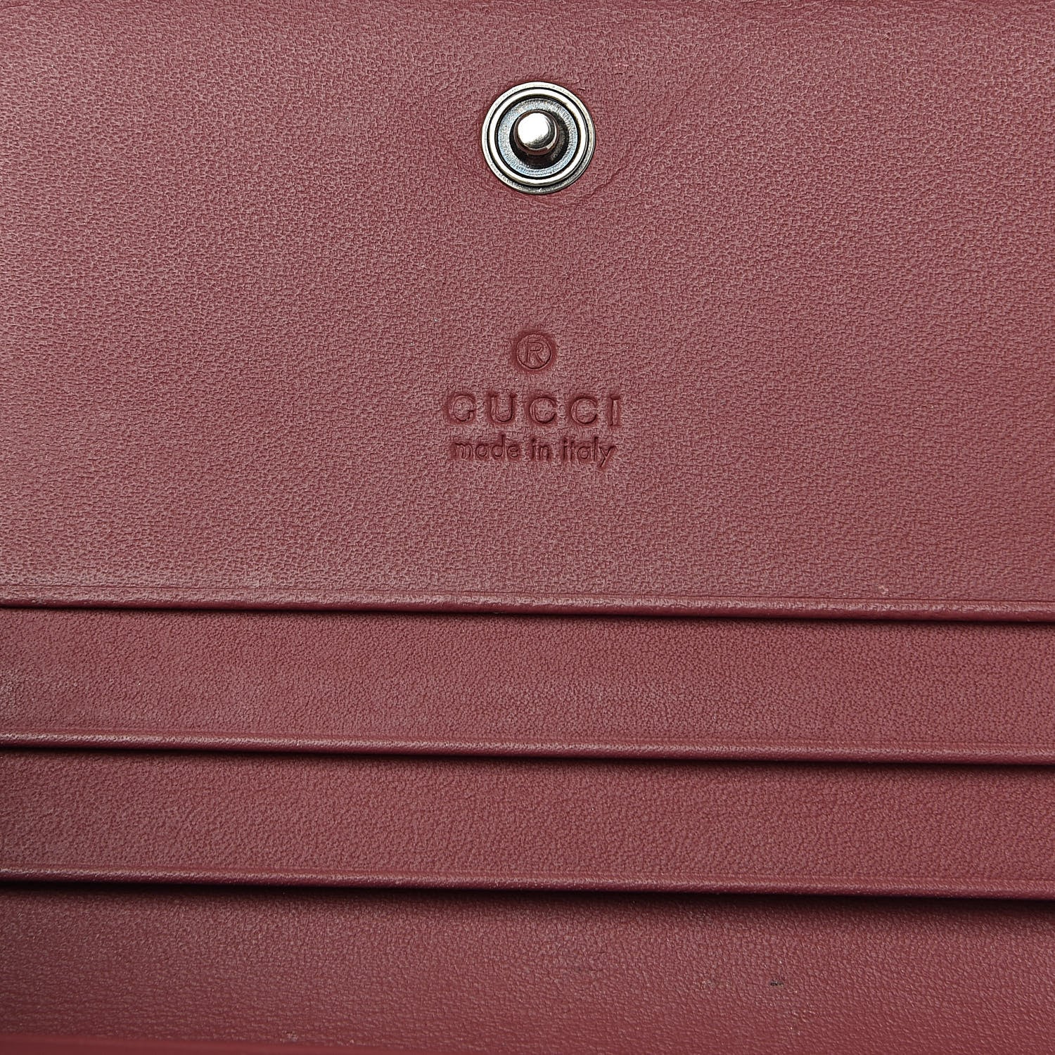 Gucci GG Supreme Monogram Blooms Card Case Beige Multicolor Dry Rose 6 of 8