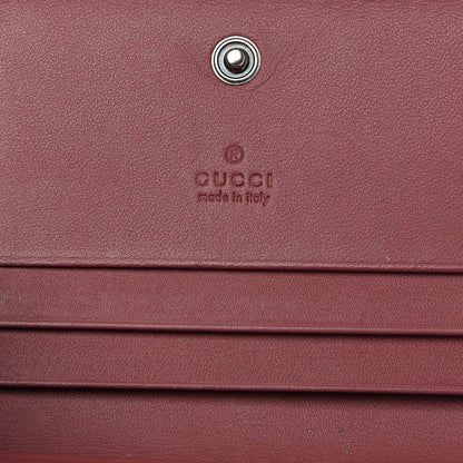 Gucci GG Supreme Monogram Blooms Card Case Beige Multicolor Dry Rose 6 of 8