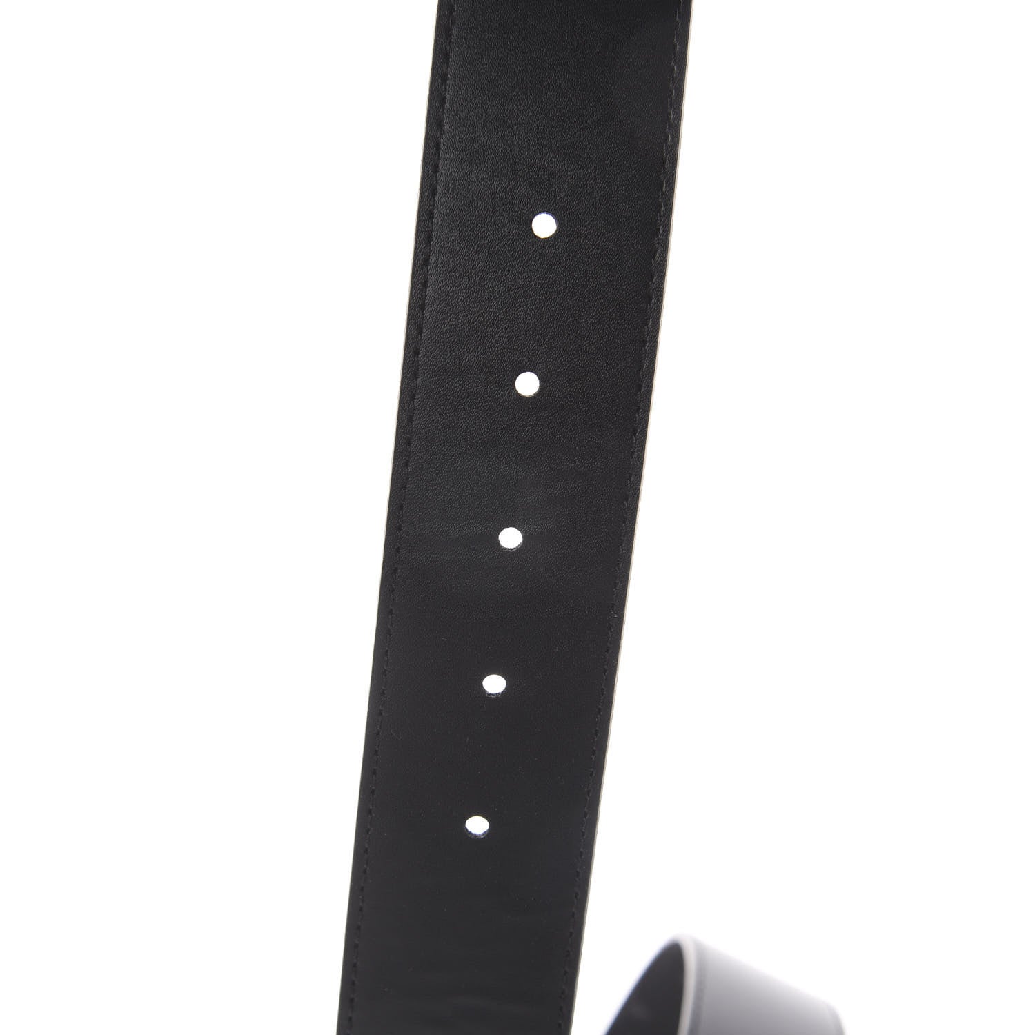 Louis Vuitton Monogram Eclipse Taigarama 40mm LV Initiales Reversible Belt 85 34 Black 3 of 5