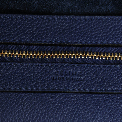 Celine Soft Grained Calfskin Medium Belt Cabas Phantom Indigo 7 of 10