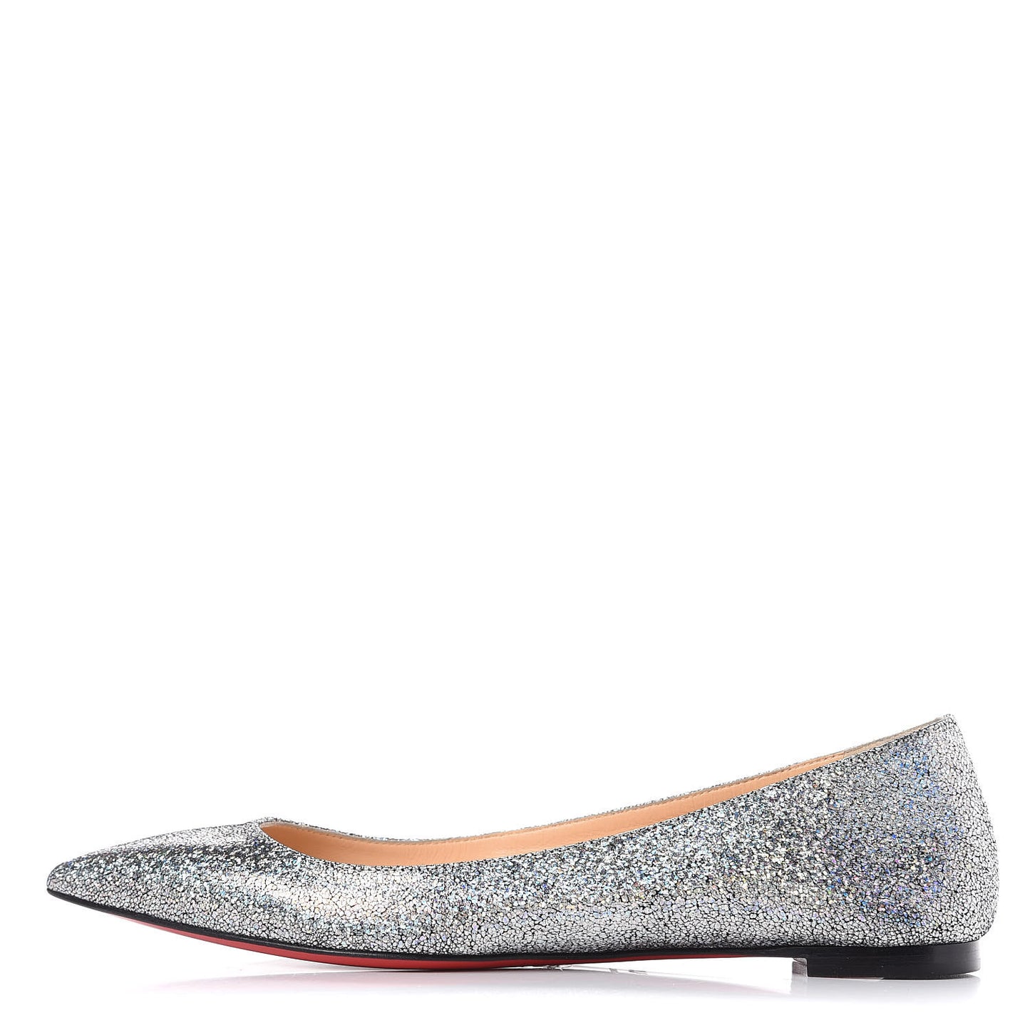 Metallic Nappa Ballalla Flats 37.5 Silver