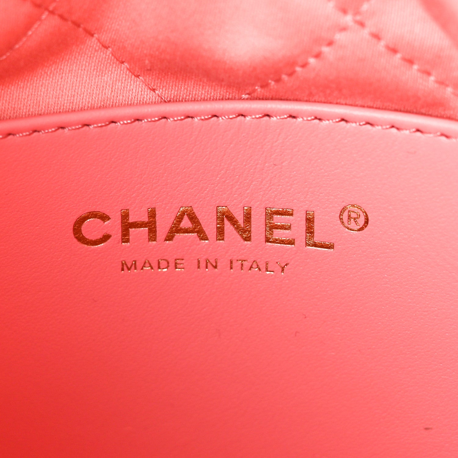 Chanel Shiny Caviar Quilted Mini Chanel 22 Coral 6 of 10