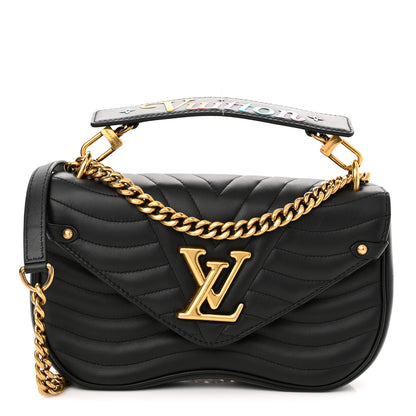 Louis Vuitton Calfskin New Wave Chain MM Black 1 of 10
