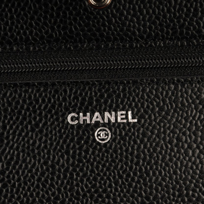 Chanel Caviar Quilted Wallet On Chain WOC Black 5 of 8