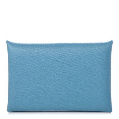 Hermes Epsom Calvi Card Case Bleu du Nord 1 of 8
