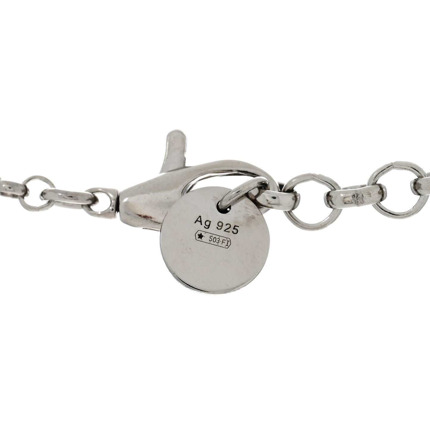 Sterling Silver Small Interlocking G Pendant Necklace