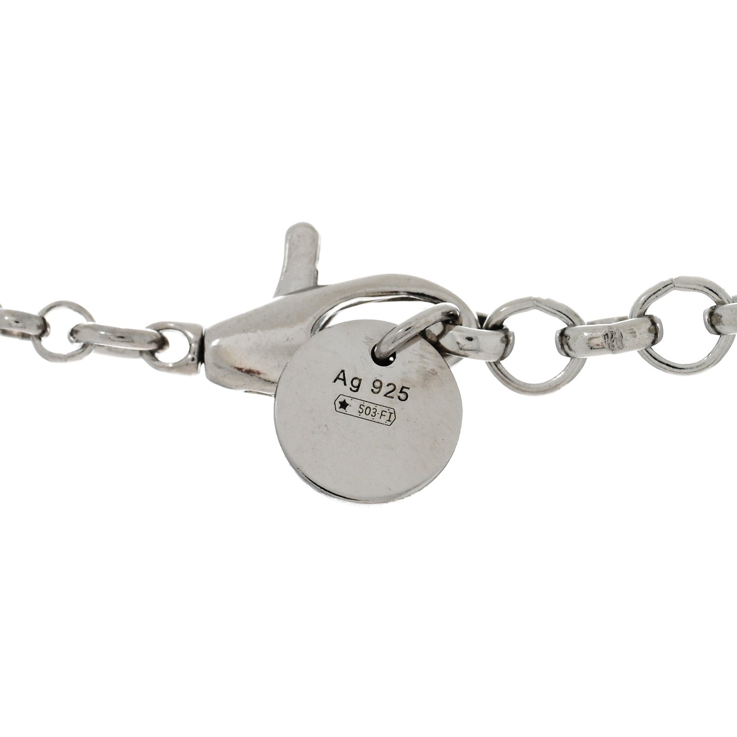 Gucci Sterling Silver Small Interlocking G Pendant Necklace 4 of 4