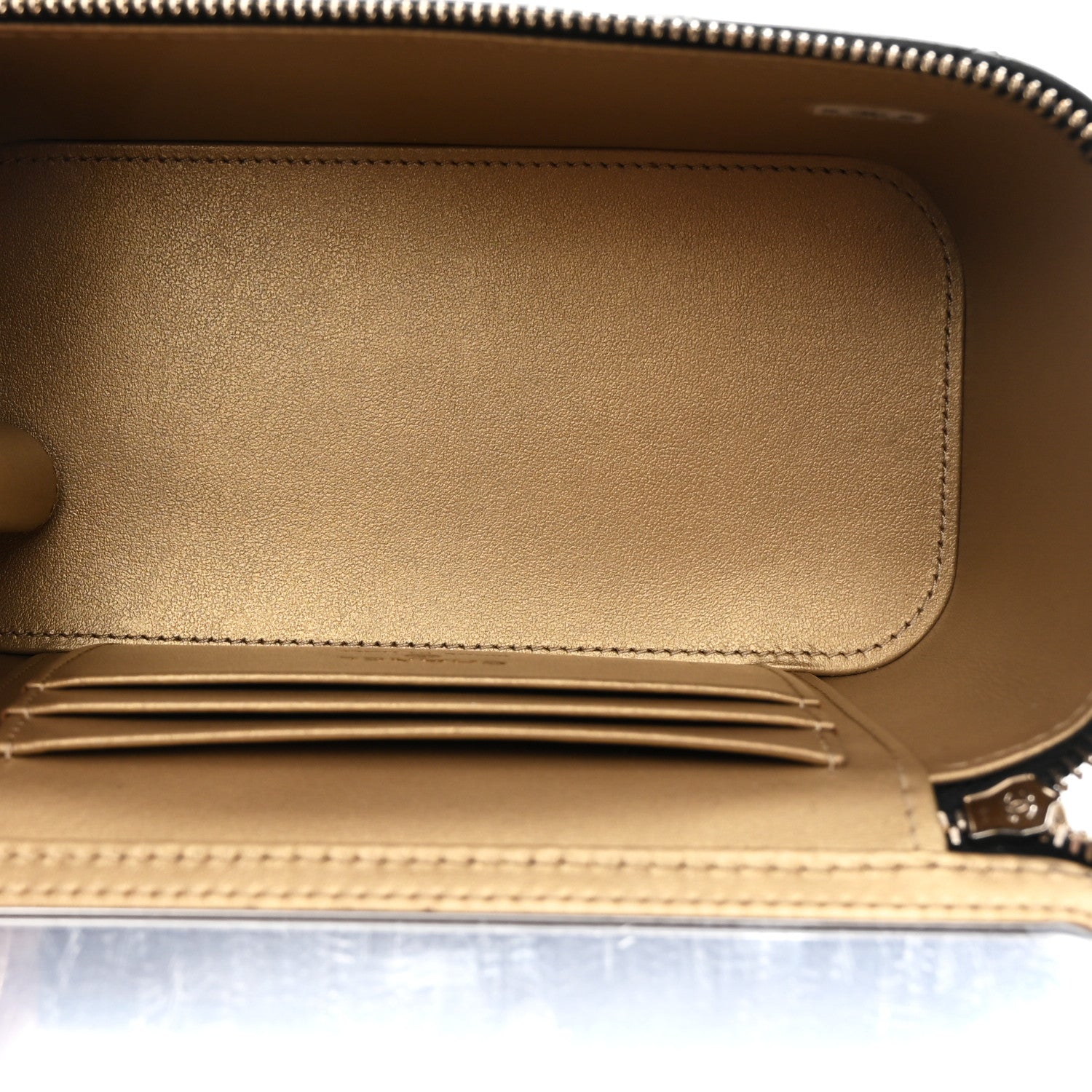 Chanel Lambskin Quilted Pearl Crush Small Vanity Case With Chain Black 5 of 11