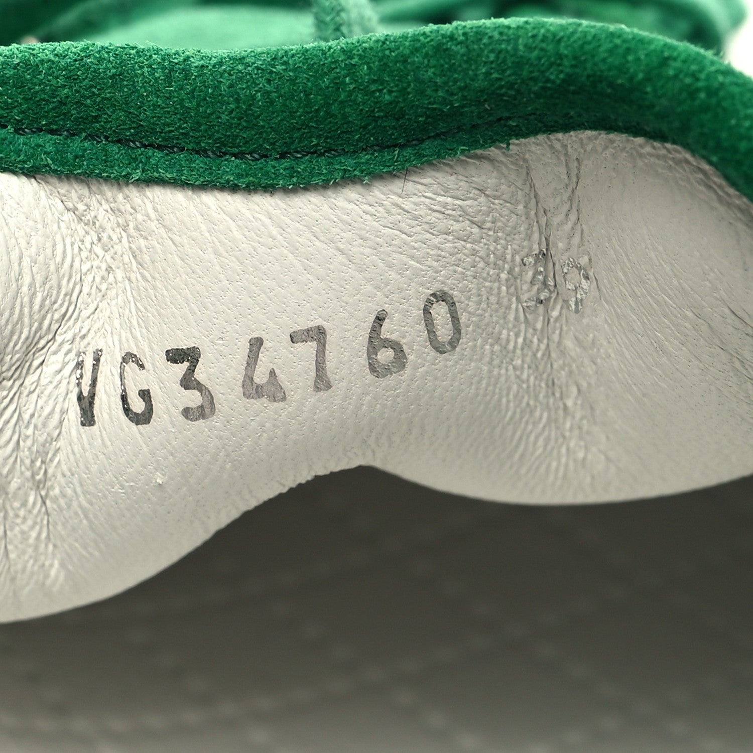 Chanel Suede Calfskin Lace Up Cap Toe Sneakers 39 Green 6 of 8