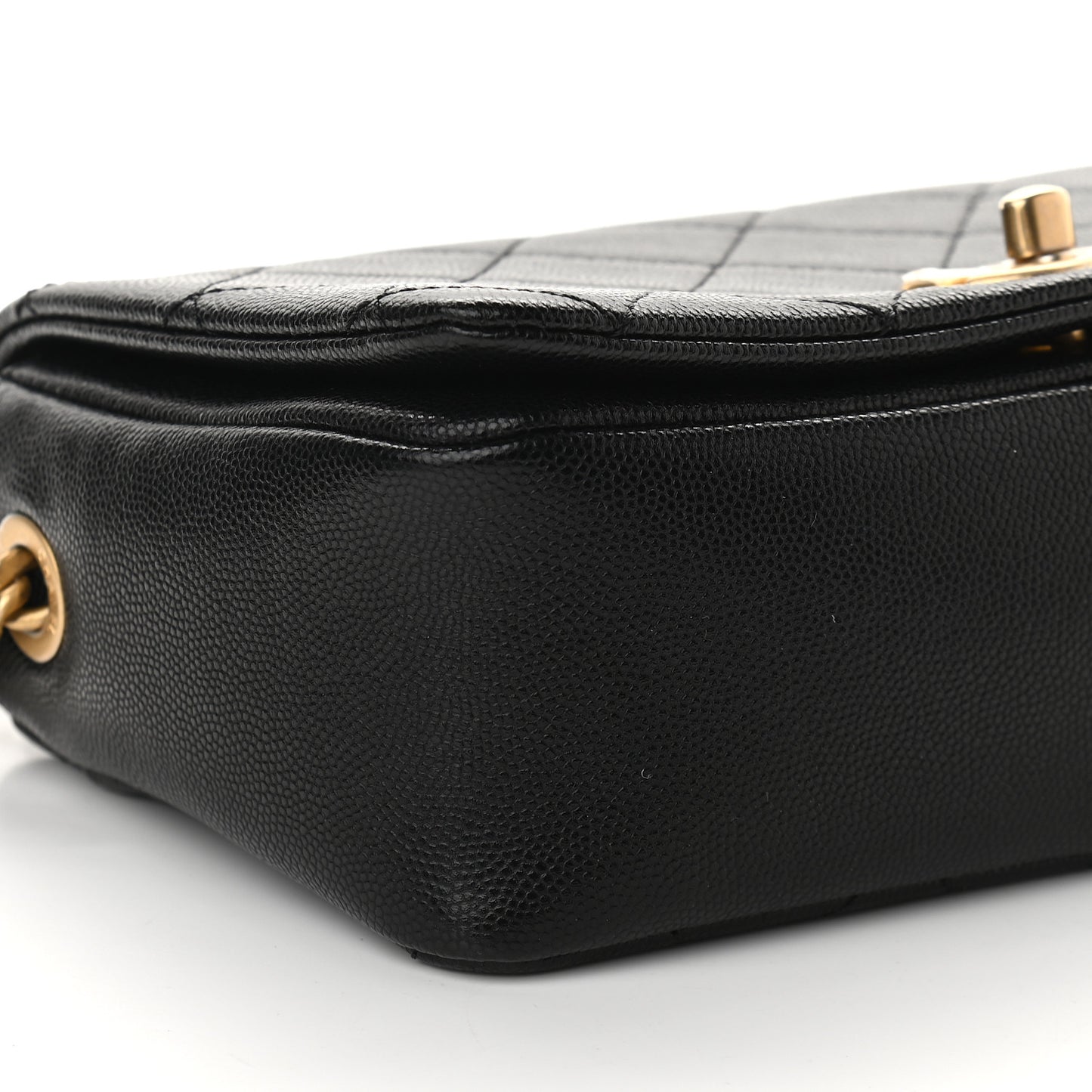 Caviar Quilted Small Fashion Therapy Flap Bag Black