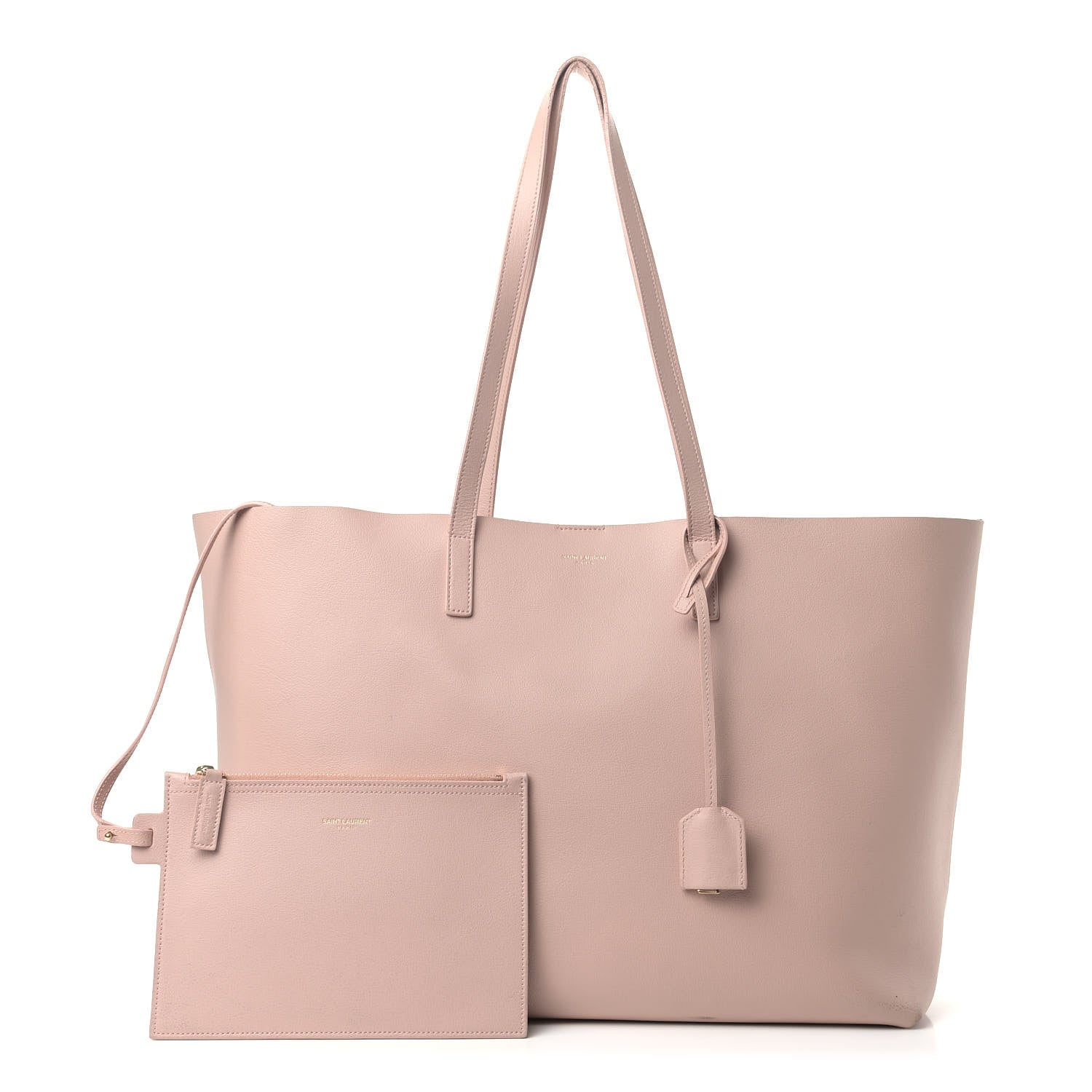 Saint Laurent Calfskin Large Shopping Tote Pale Blush 1 of 20