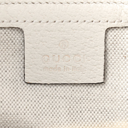 Gucci GG Supreme Monogram Flora Web Small Ophidia Half Moon Hobo White 6 of 9
