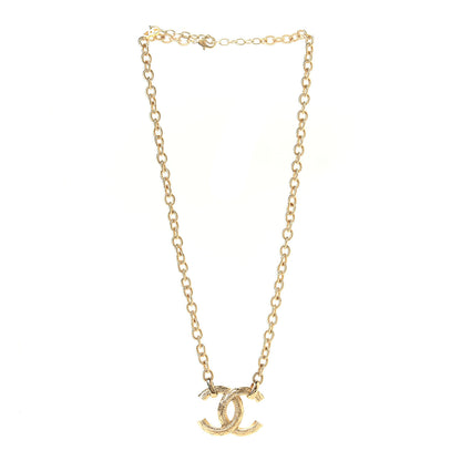 Chanel Metal Quilted CC Necklace Gold 2 of 4