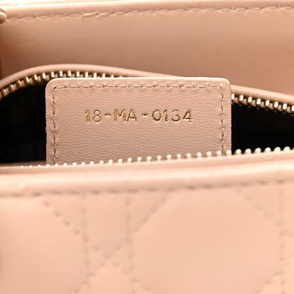 Christian Dior Lambskin Cannage Medium Lady Dior Rose Poudre 7 of 11