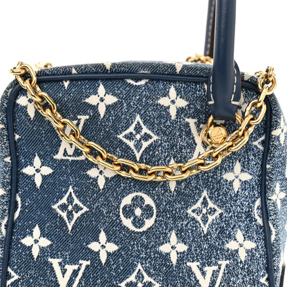Louis Vuitton Monogram Jacquard Denim Square Bag Bleu 7 of 10