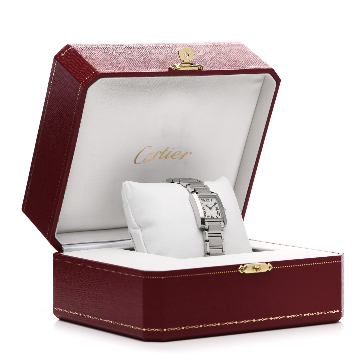 Stainless Steel 20mm Tank Francaise Quartz Watch