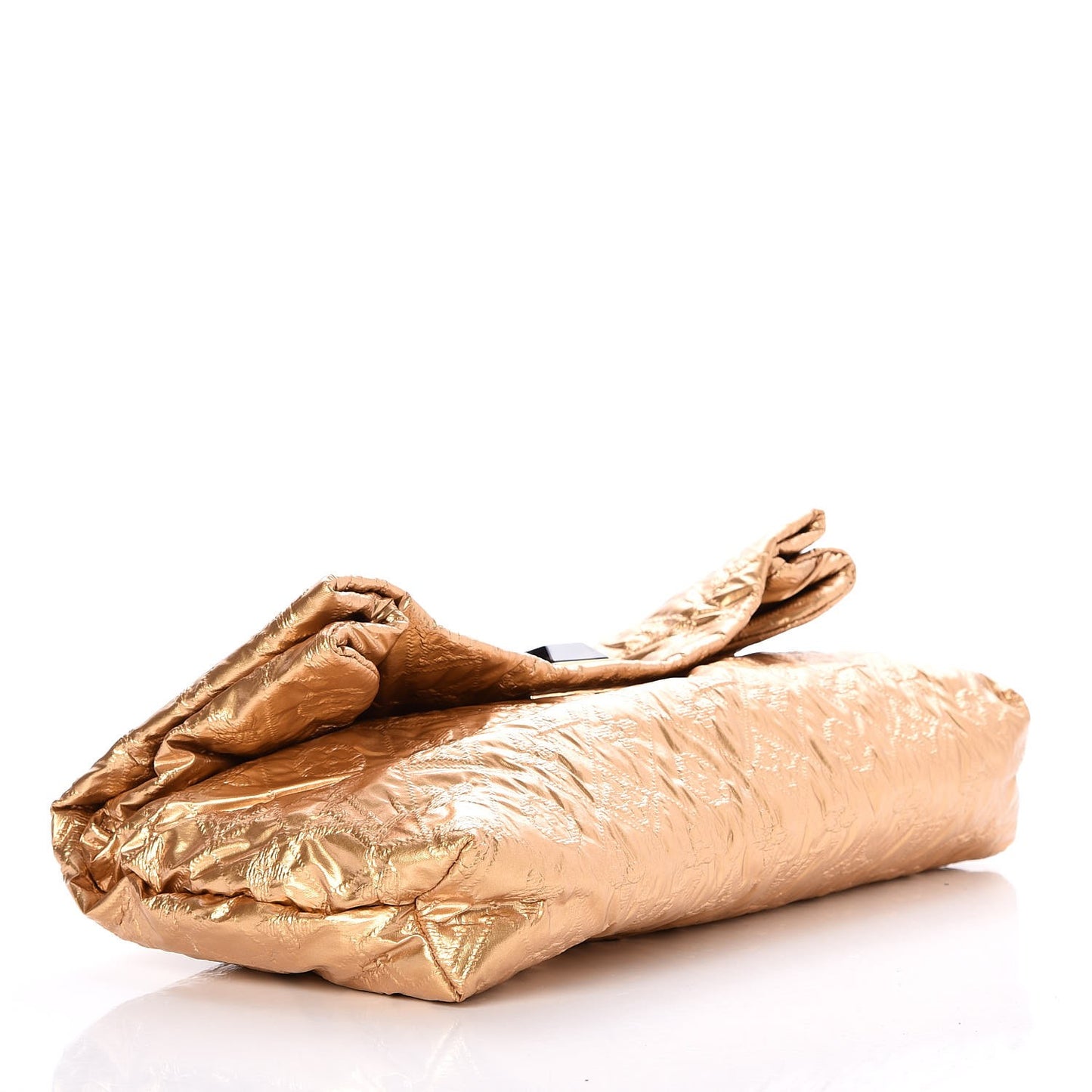 Jacquard Quilted Monogram Altair Clutch Gold