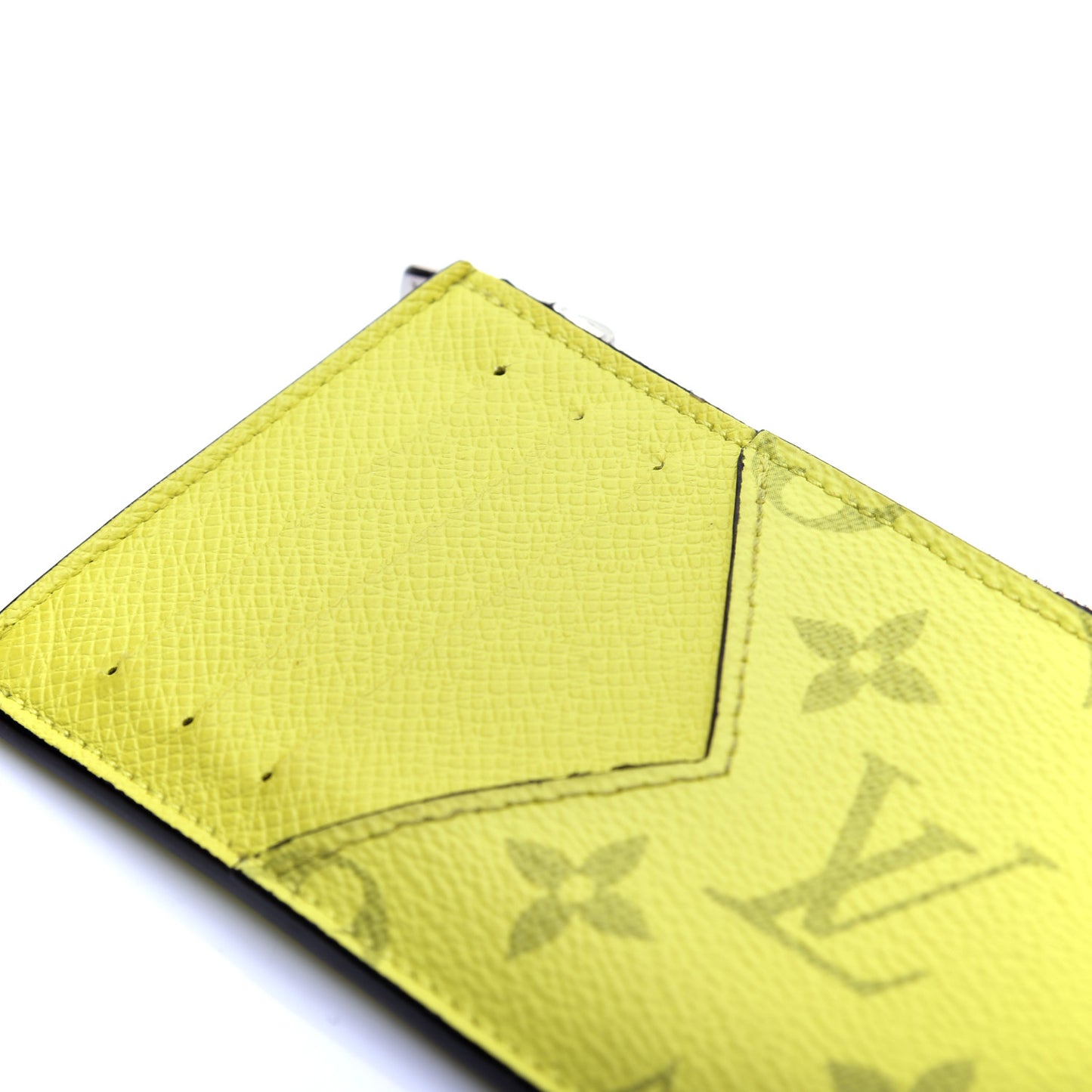 Monogram Taiga Coin Card Holder Yellow