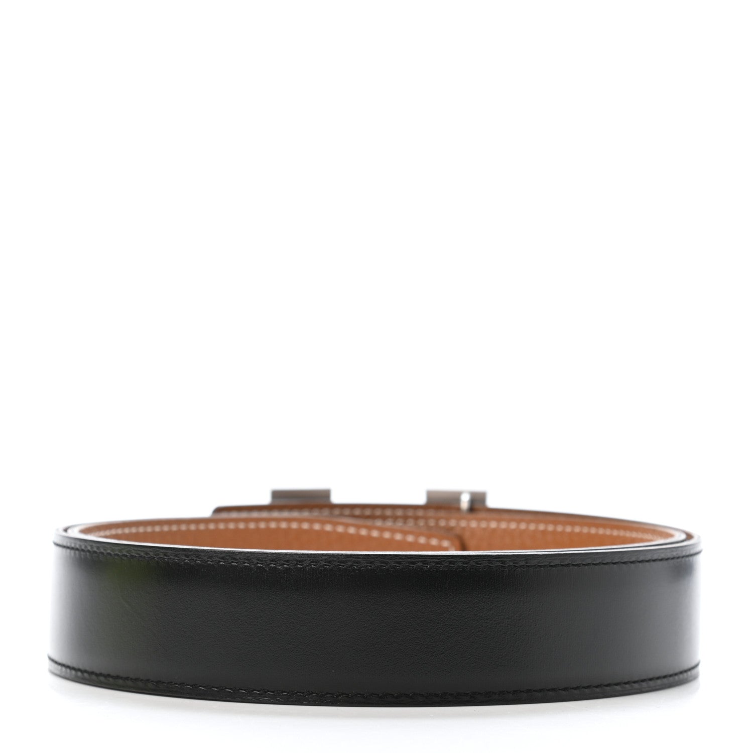 Hermes Box Togo 24mm Mini H Belt 75 30 Black Gold 3 of 6