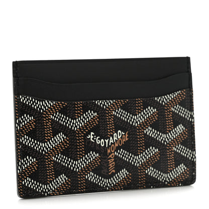 Goyard Goyardine Saint Sulpice Card Holder Black Black 3 of 8