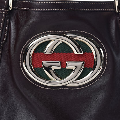 Gucci Calfskin Large Britt Shoulder Bag Dark Brown 8 of 11