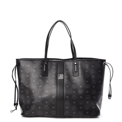 MCM Visetos Large Liz Reversible Shopper Tote Black 1 of 13