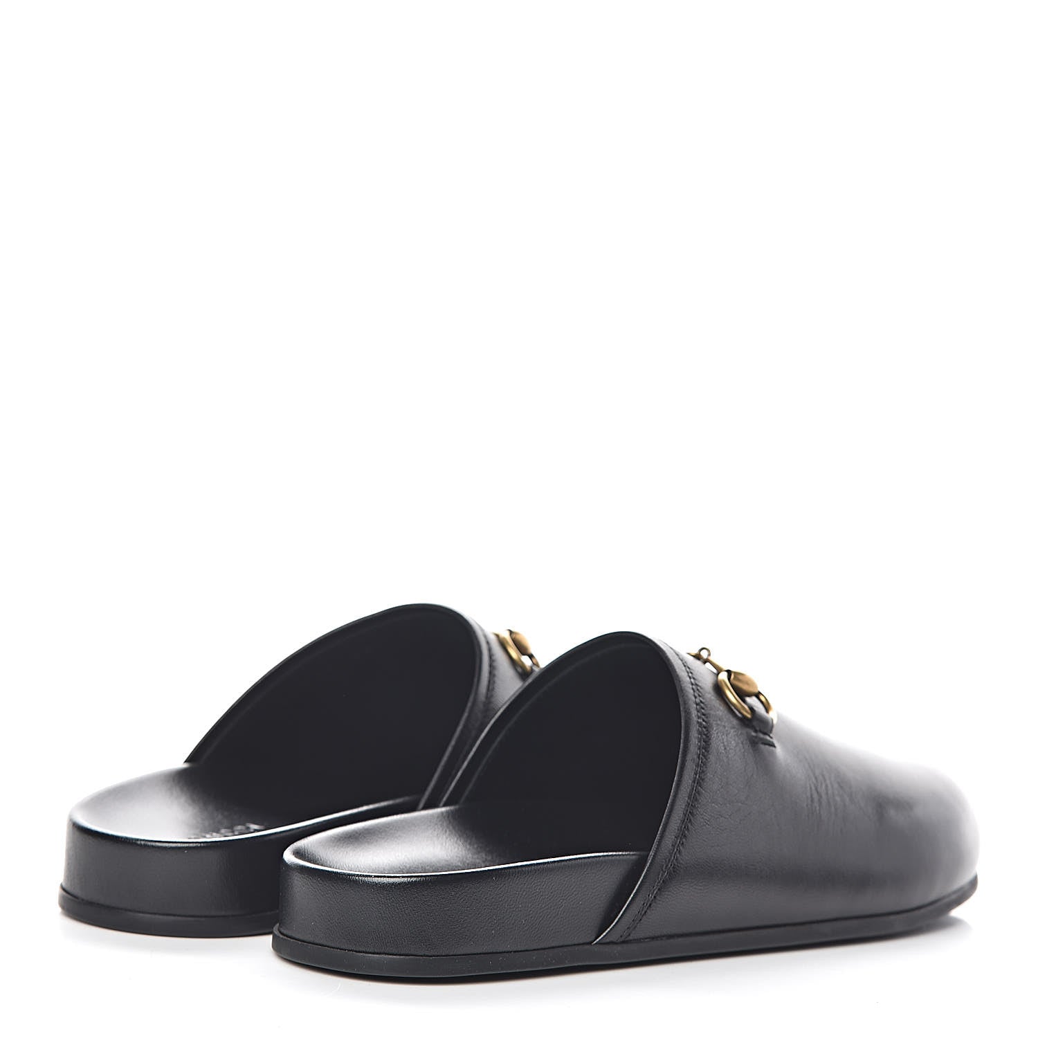 Gucci Malaga Kid Womens Horsebit River Slippers 36 Black 4 of 11