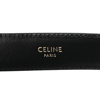 Celine Box Calfskin Medium 25mm Triomphe Belt 85 34 Black 4 of 6
