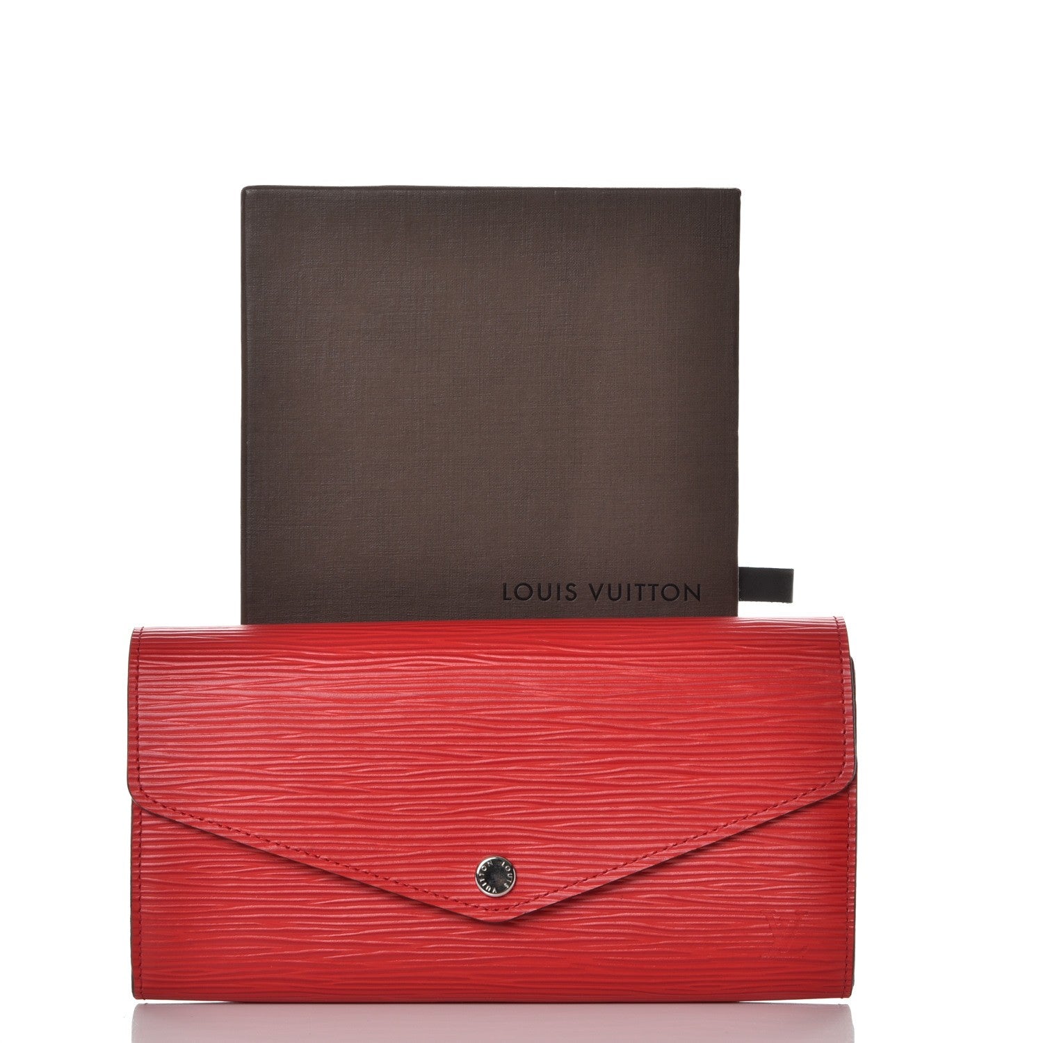 Louis Vuitton Epi Sarah Wallet NM Coquelicot 8 of 8