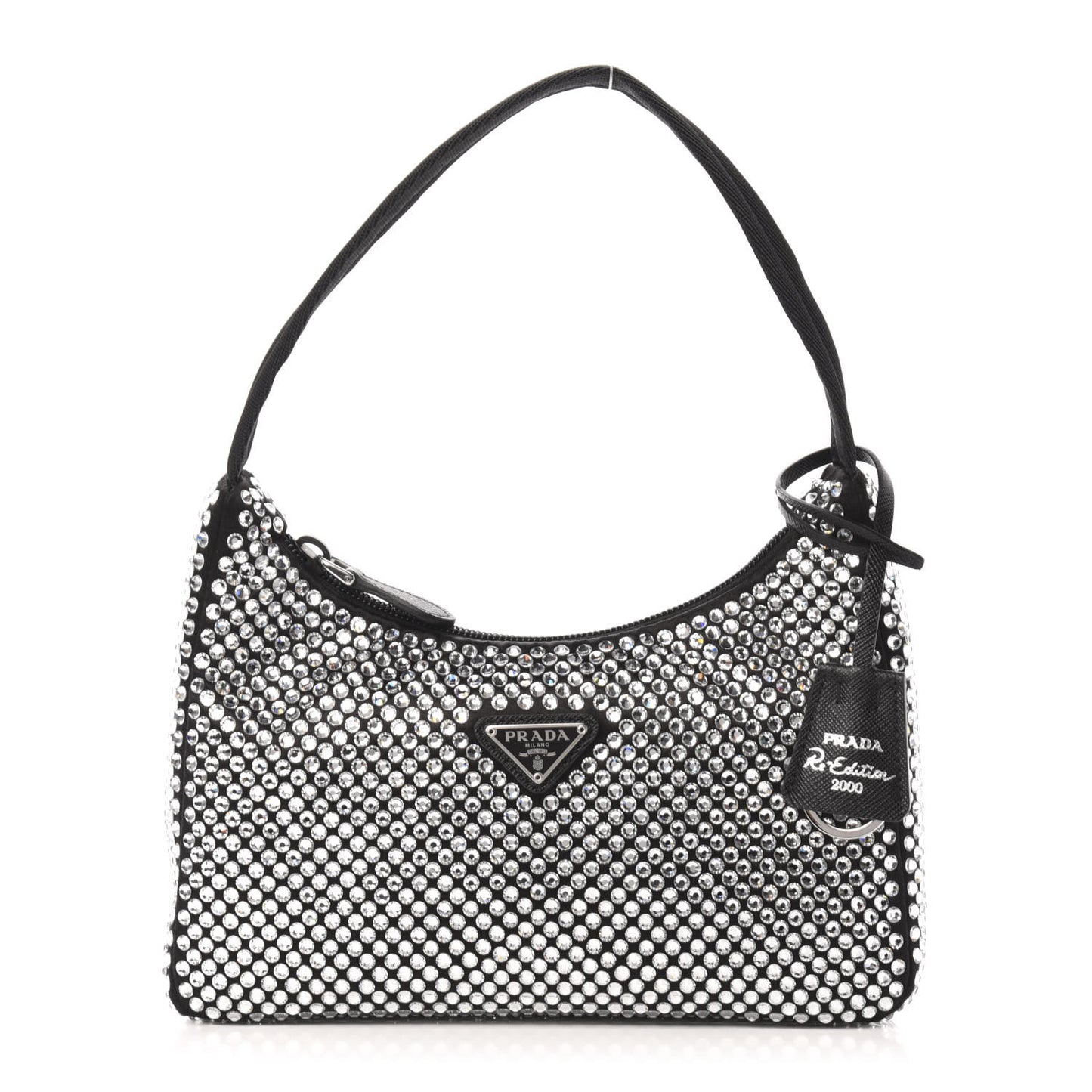 Satin Crystal Mini Re-Edition 2000 Bag Cristal