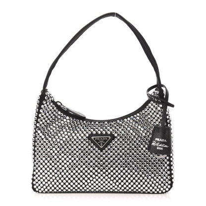 Prada Satin Crystal Mini Re-Edition 2000 Bag Cristal 1 of 11