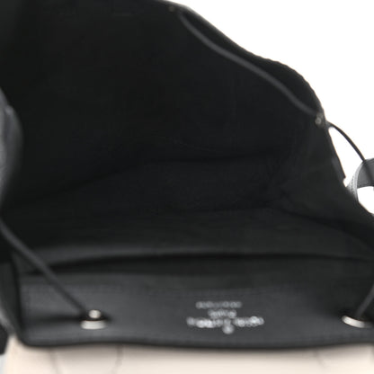 Louis Vuitton Calfskin Mechanical Flowers Lockme Backpack Black White 4 of 10