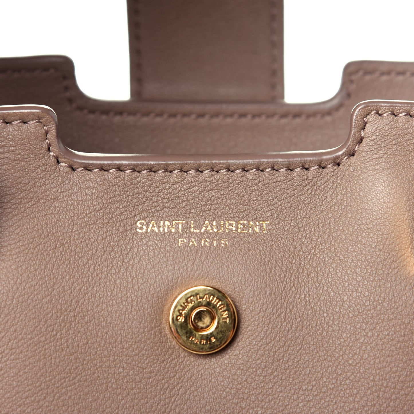 Smooth Calfskin Small Monogram Cabas Taupe