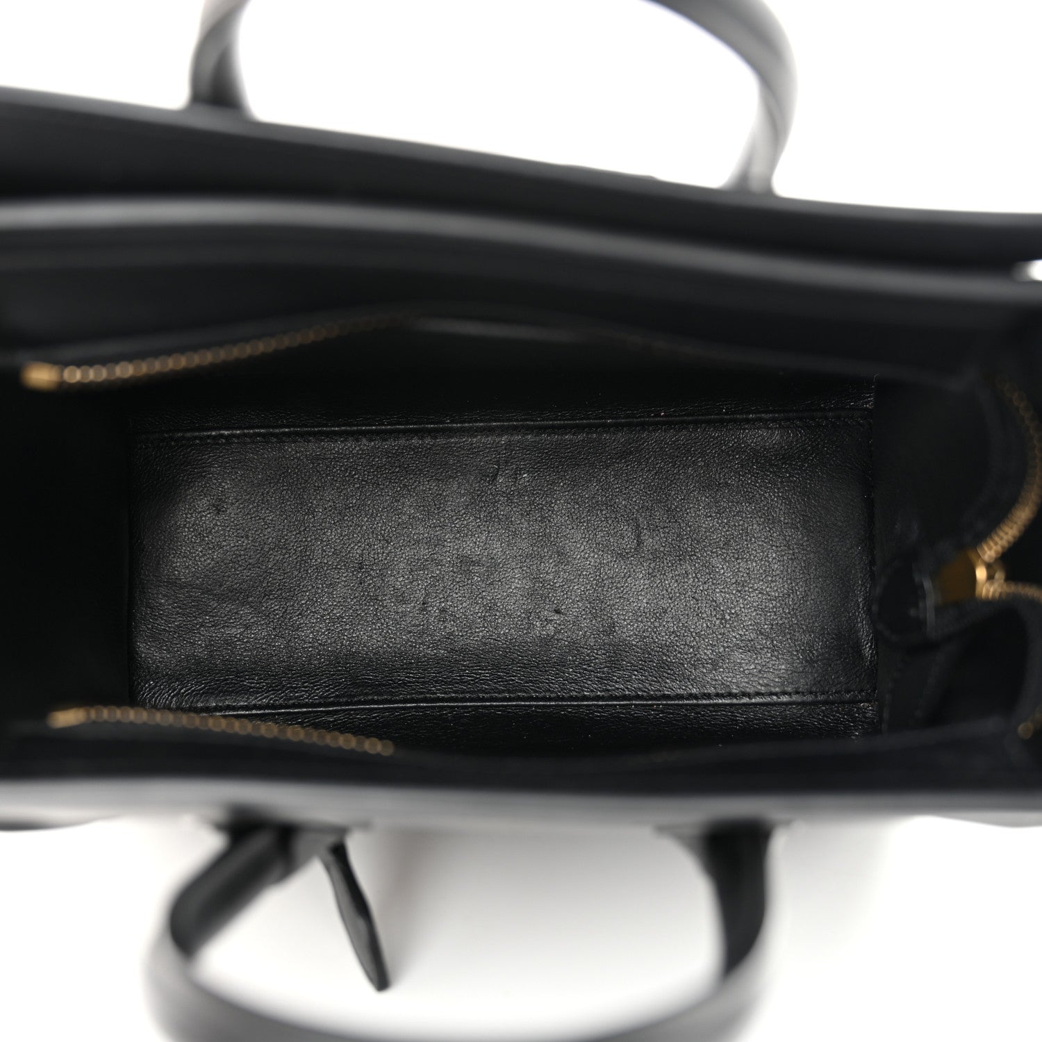 Celine Smooth Calfskin Nano Luggage Black 5 of 13
