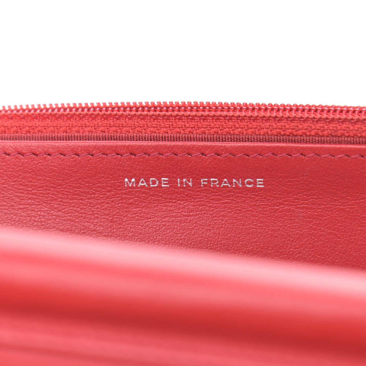 Chanel Caviar Quilted Boy Wallet On Chain WOC Red 7 of 15