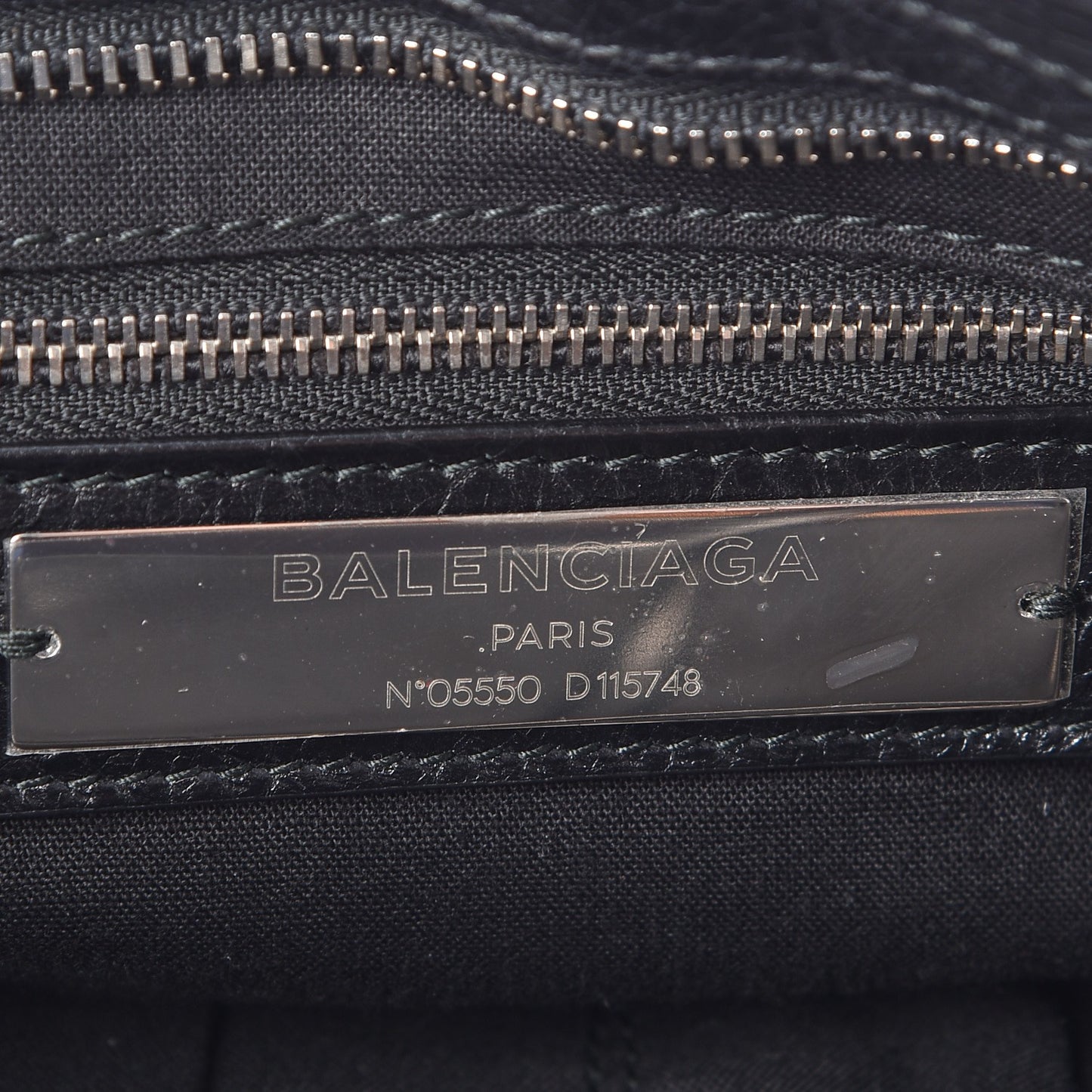 Agneau Classic Silver Hardware City Black