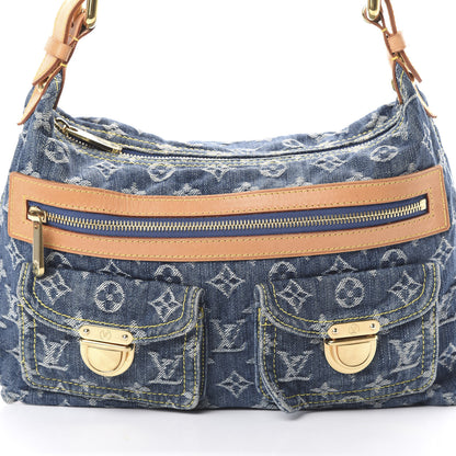 Louis Vuitton Monogram Denim Baggy PM Blue 7 of 12