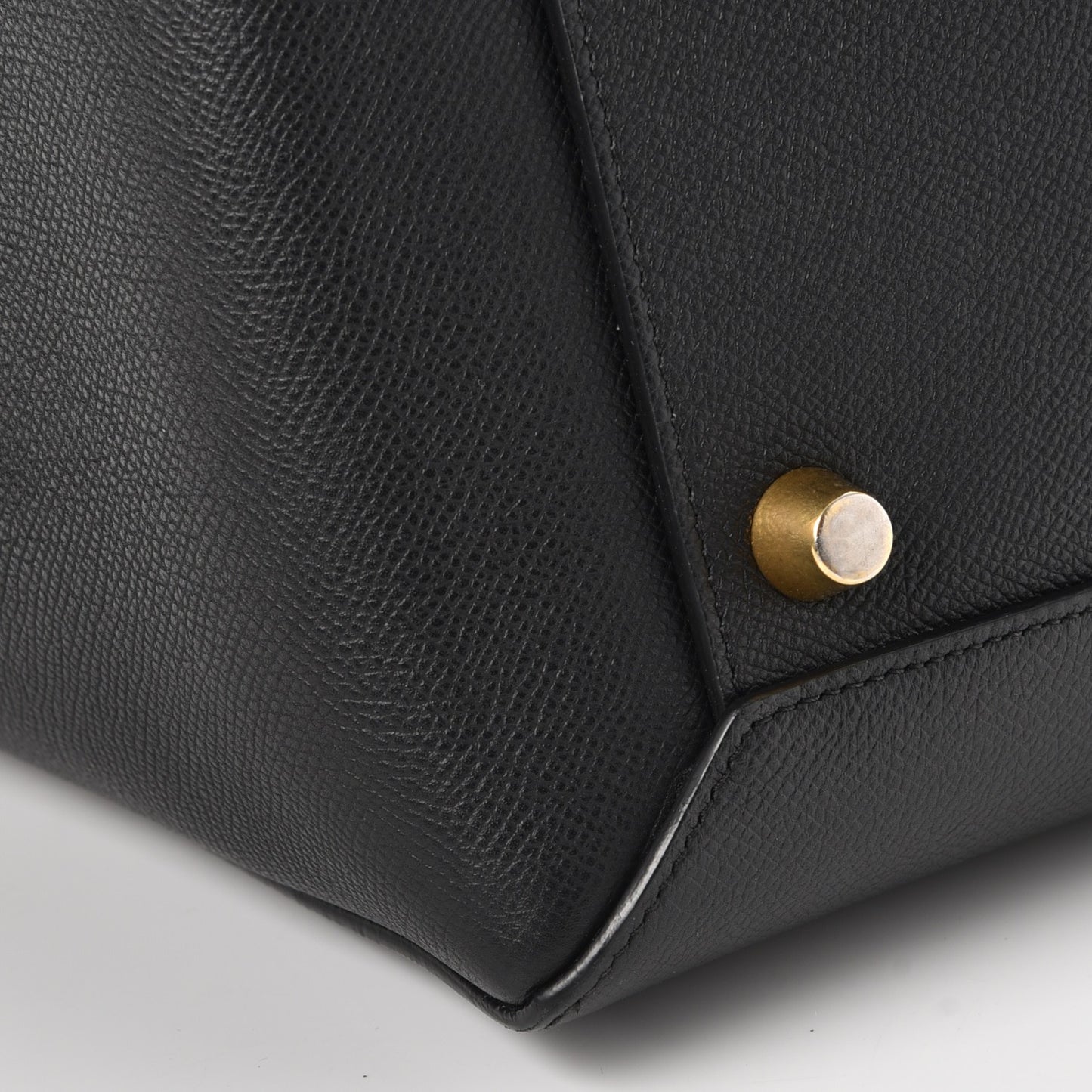 Grained Calfskin Mini Belt Bag Black