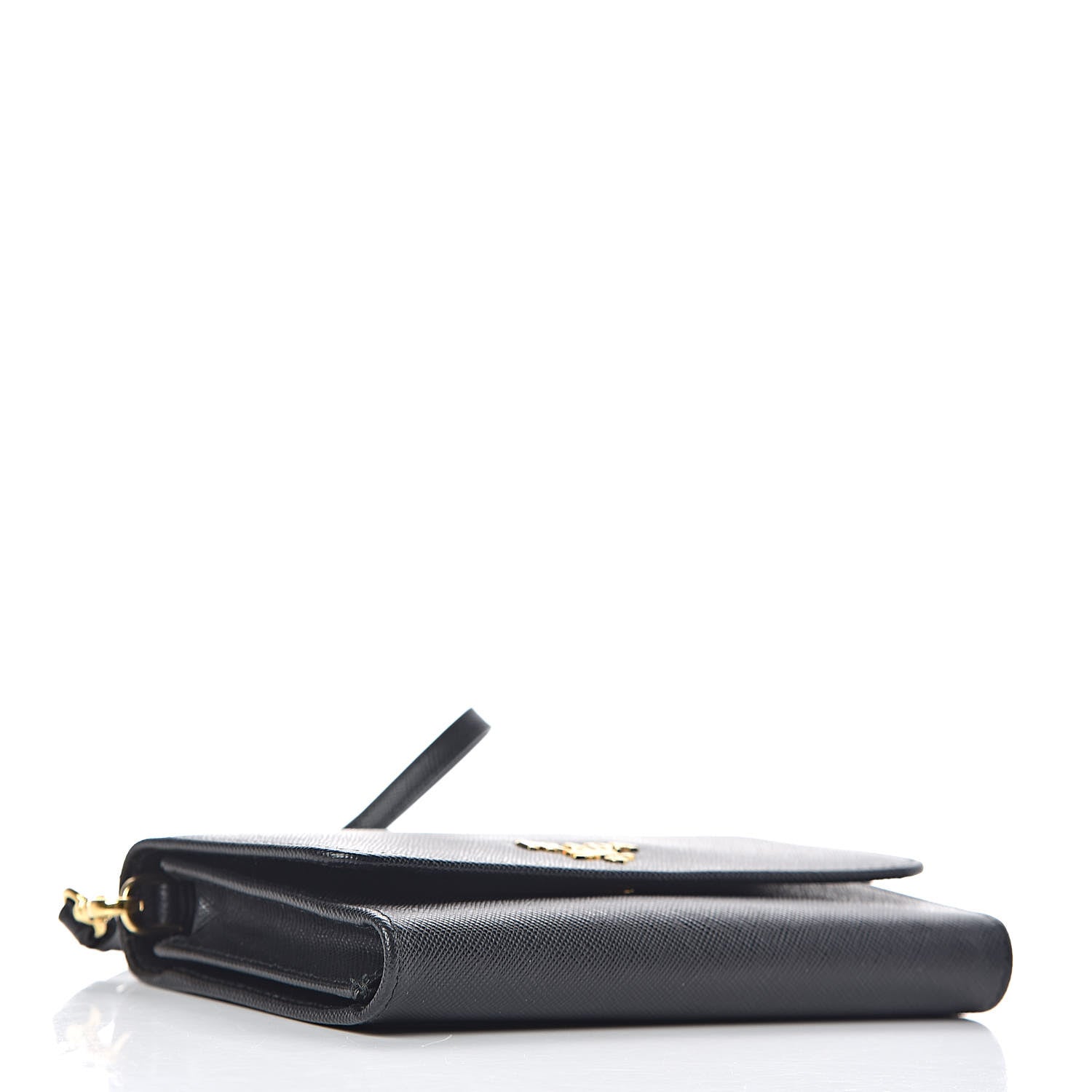 Prada Saffiano Metal Wristlet Black 4 of 8
